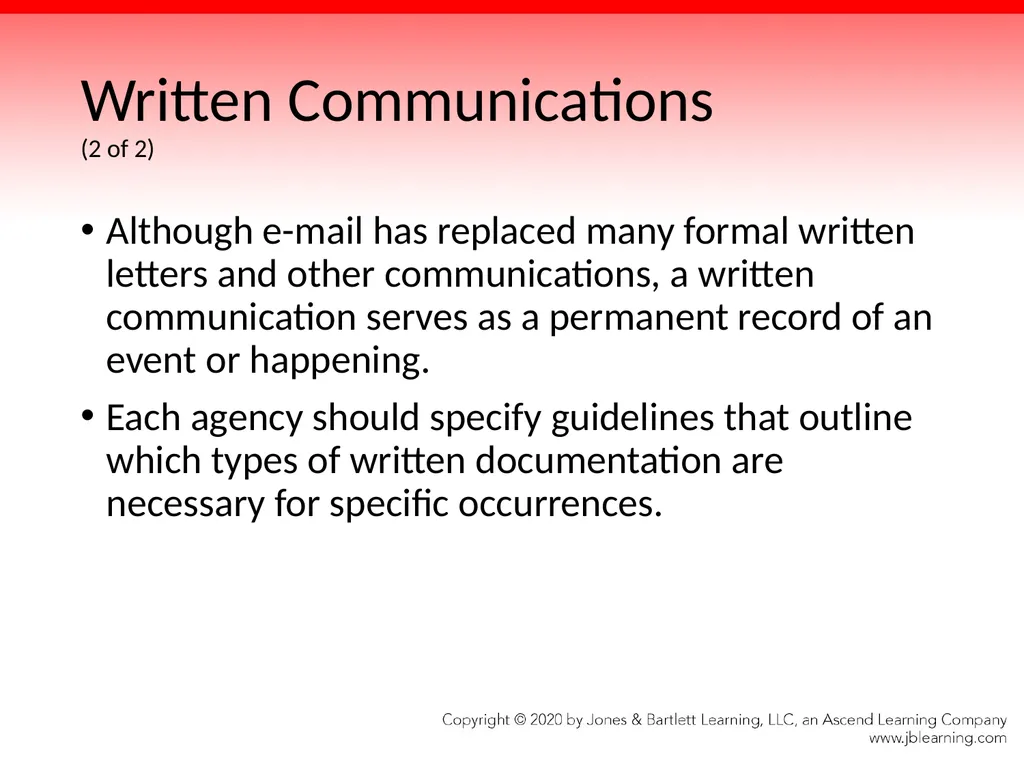 Chapter 4 Communication Skills Objectives Identify - slide 52 of 85