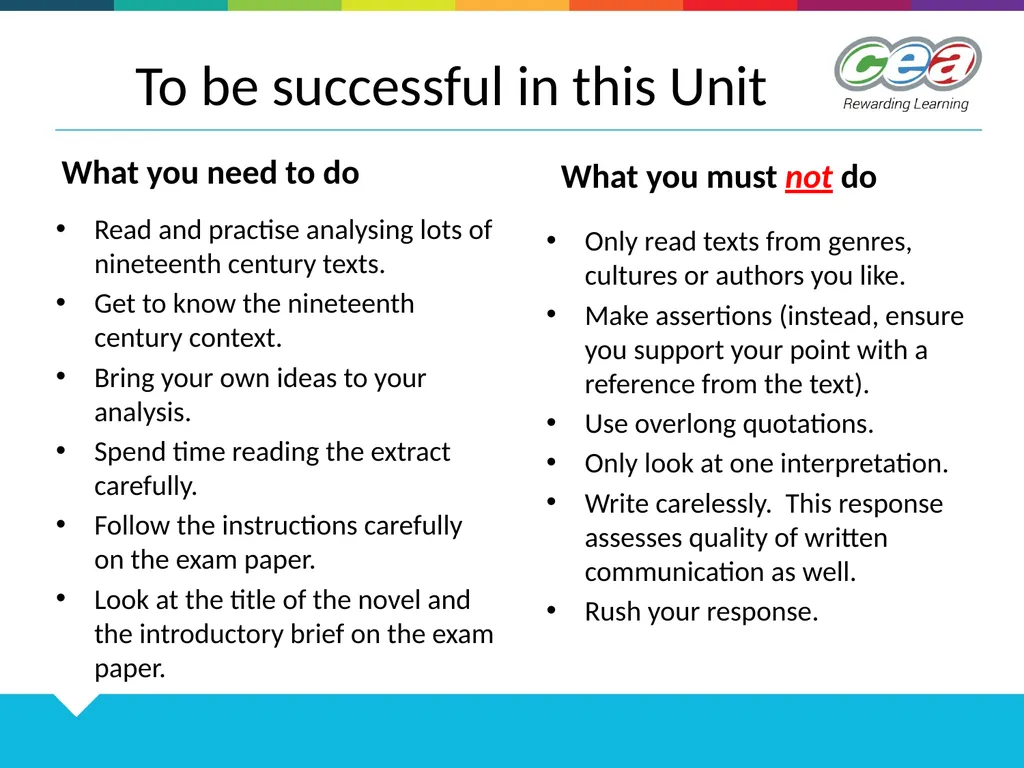 A Student Guide to Unseen Prose Unit 1 - Section - slide 10 of 11