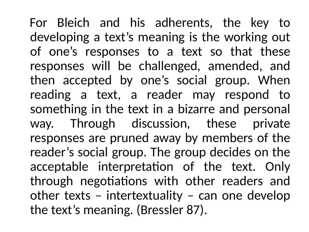 READER-RESPONSE CRITICISM Literary and Critical - slide 51 of 85
