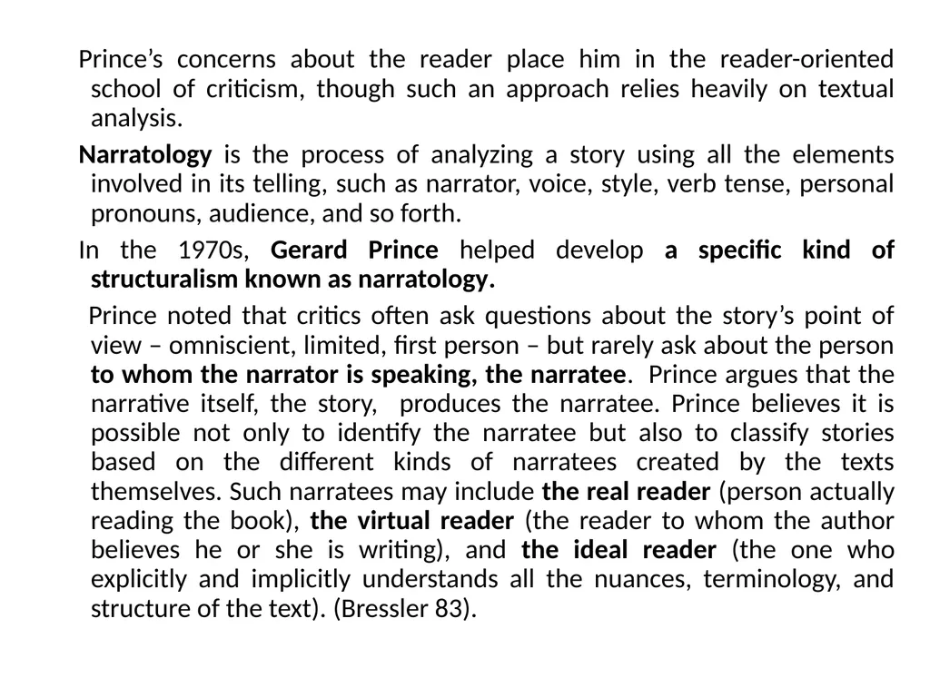 READER-RESPONSE CRITICISM Literary and Critical - slide 31 of 85