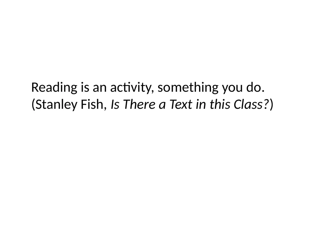 READER-RESPONSE CRITICISM Literary and Critical - slide 52 of 85