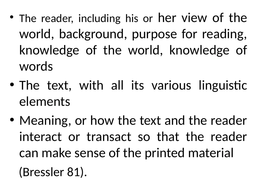 READER-RESPONSE CRITICISM Literary and Critical - slide 30 of 85