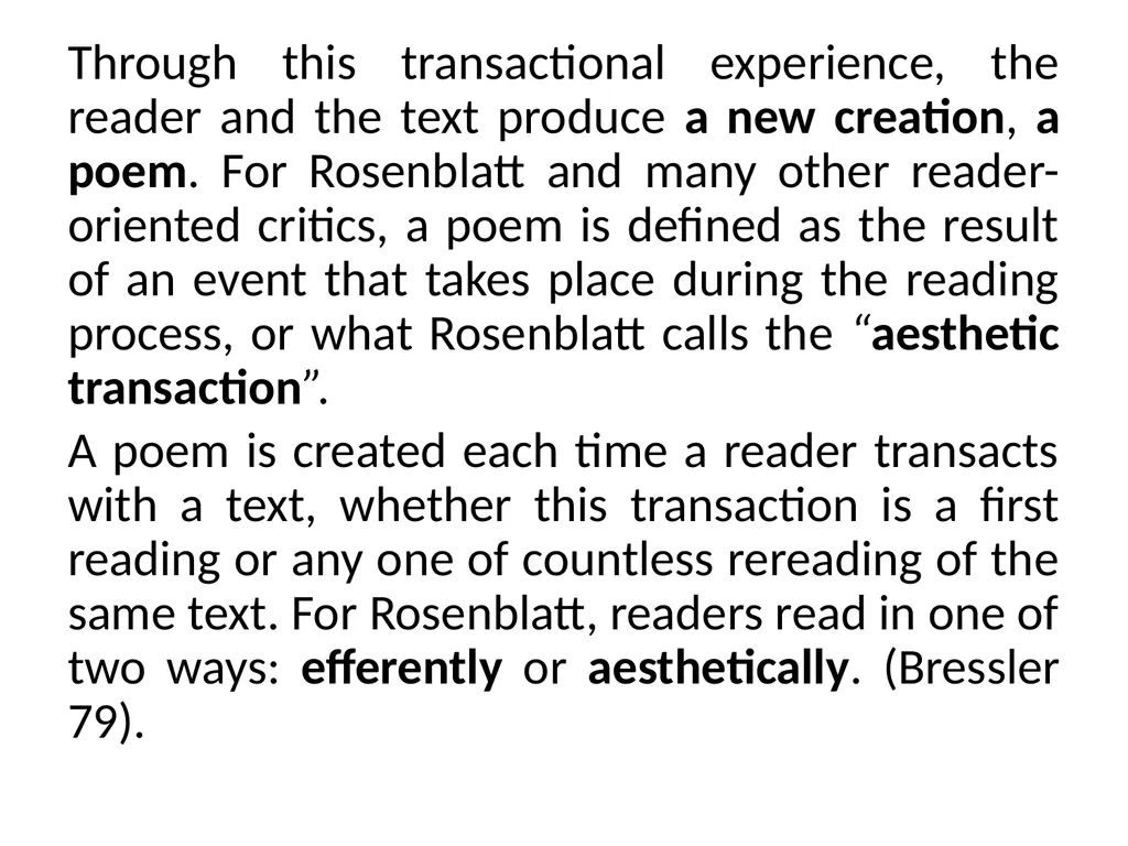 READER-RESPONSE CRITICISM Literary and Critical - slide 22 of 85