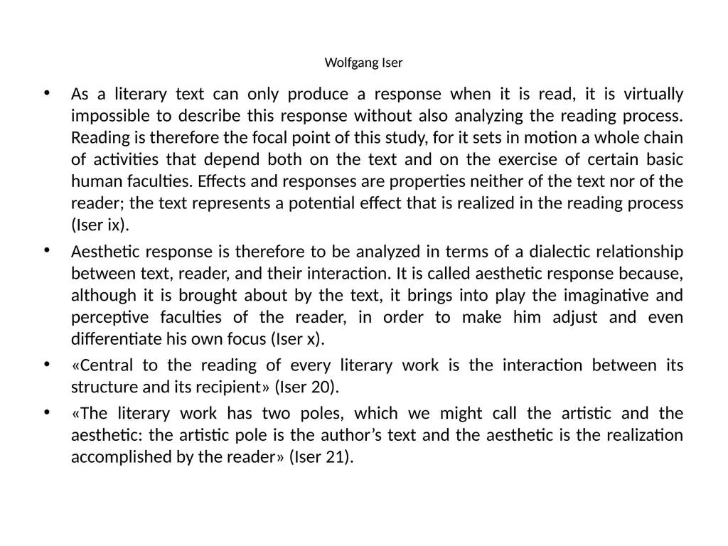 READER-RESPONSE CRITICISM Literary and Critical - slide 39 of 85