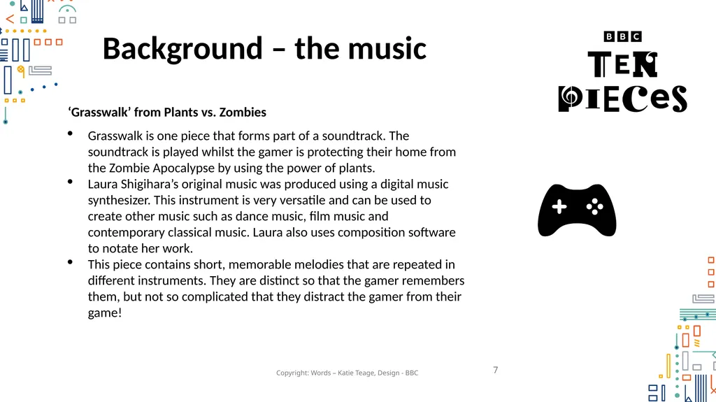 Laura Shigihara Plants vs Zombies - Grasswalk - slide 7 of 23