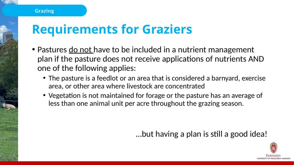 Nutrient Management for Grazing/Pastures On the - slide 4 of 25