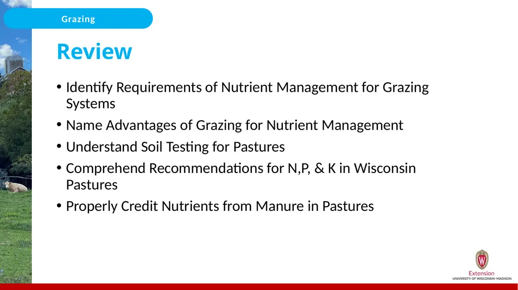 Nutrient Management for Grazing/Pastures On the - slide 23 of 25