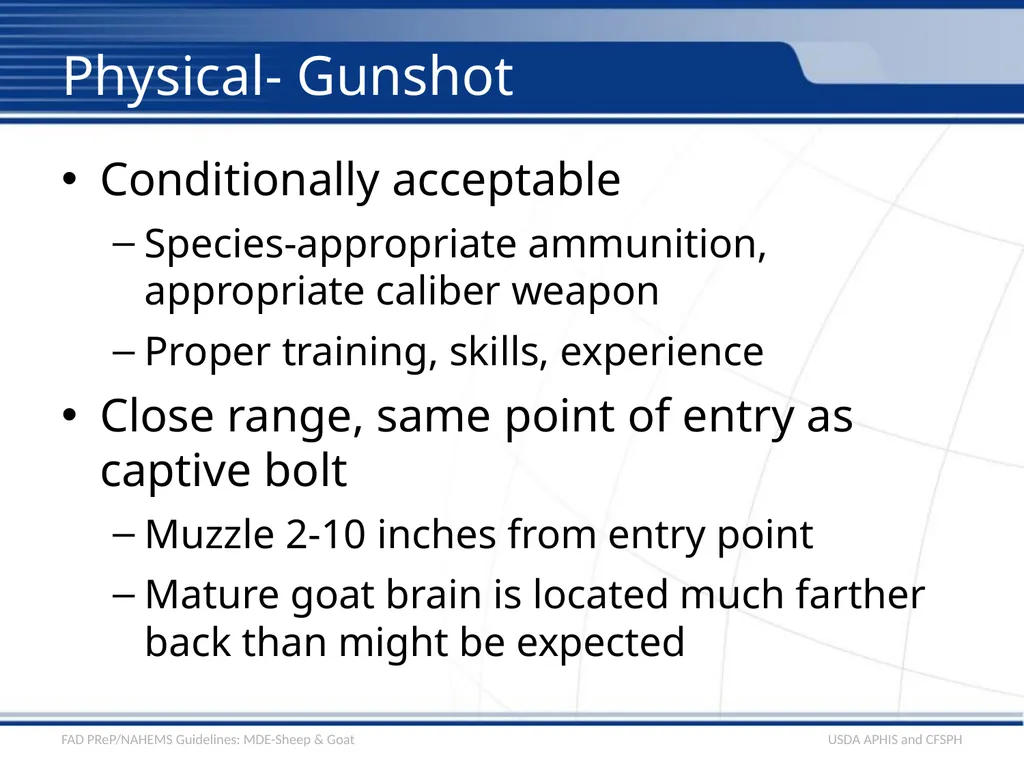 Mass Depopulation & Euthanasia Sheep & Goat - slide 8 of 15