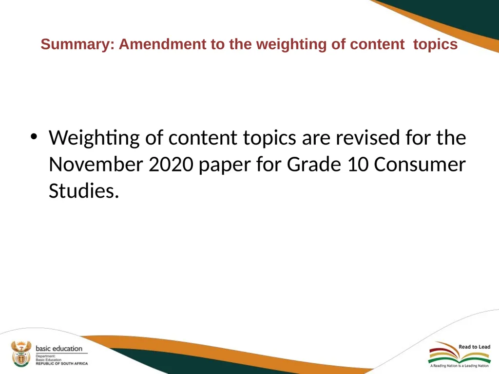 2020 REVISED CURRICULUM AND ASSESSMENT PLANS - slide 15 of 28