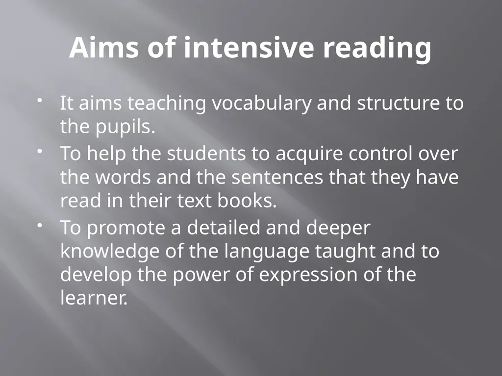 Intensive and extensive reading Paper—6-i Unit-ii - slide 3 of 15