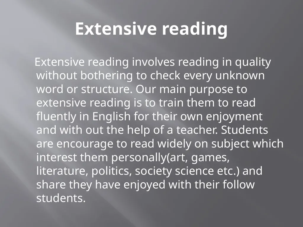 Intensive and extensive reading Paper—6-i Unit-ii - slide 9 of 15