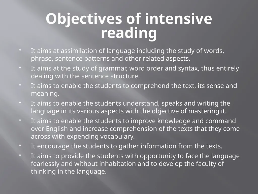 Intensive and extensive reading Paper—6-i Unit-ii - slide 4 of 15