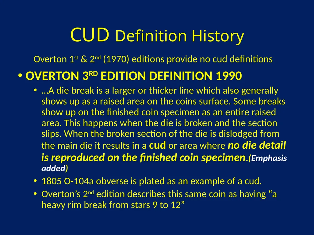 CUDS DEFINITIONS, THEIR USEFULNESS AND OTHER - slide 15 of 33