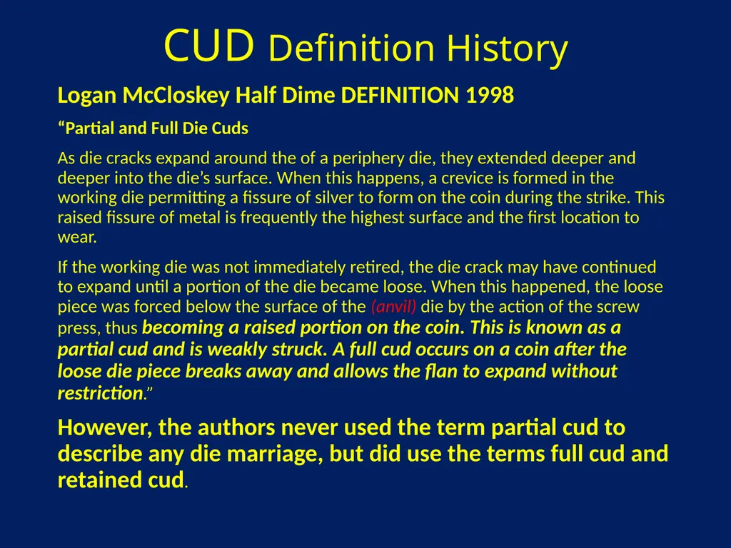 CUDS DEFINITIONS, THEIR USEFULNESS AND OTHER - slide 18 of 33