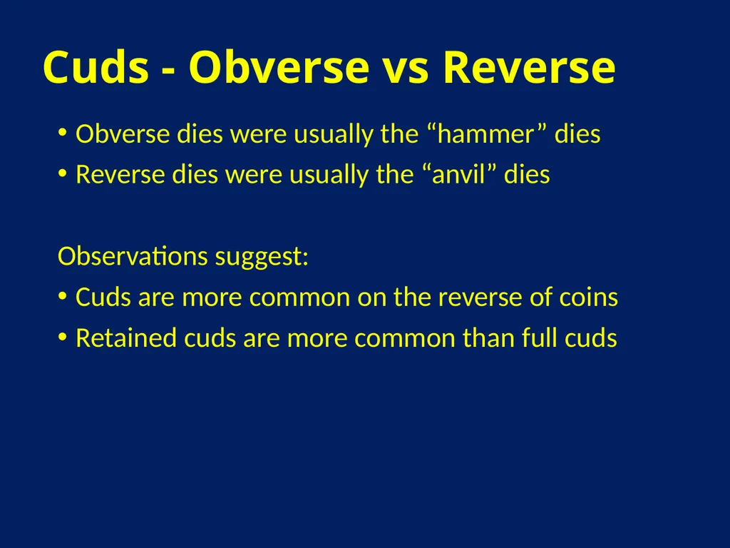 CUDS DEFINITIONS, THEIR USEFULNESS AND OTHER - slide 13 of 33