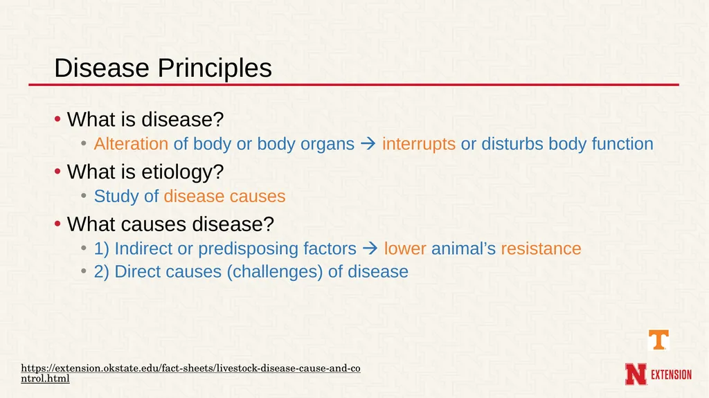 Managing Illness in Farm Animals Phil Myer**, - slide 2 of 18