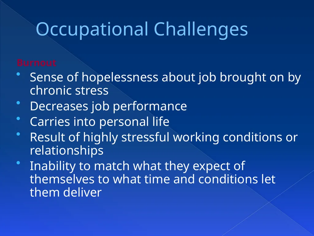 Chapter 15Challenges in the Workplace OBJECTIVES - slide 20 of 43