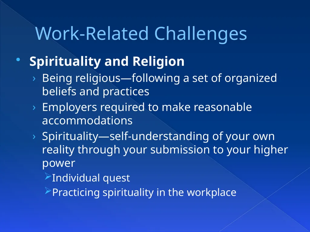 Chapter 15Challenges in the Workplace OBJECTIVES - slide 11 of 43