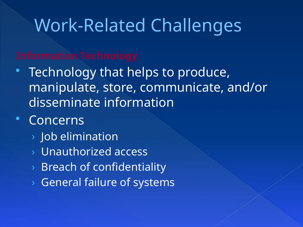 Chapter 15Challenges in the Workplace OBJECTIVES - slide 16 of 43