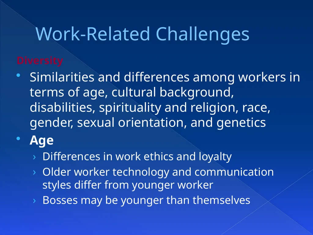 Chapter 15Challenges in the Workplace OBJECTIVES - slide 8 of 43