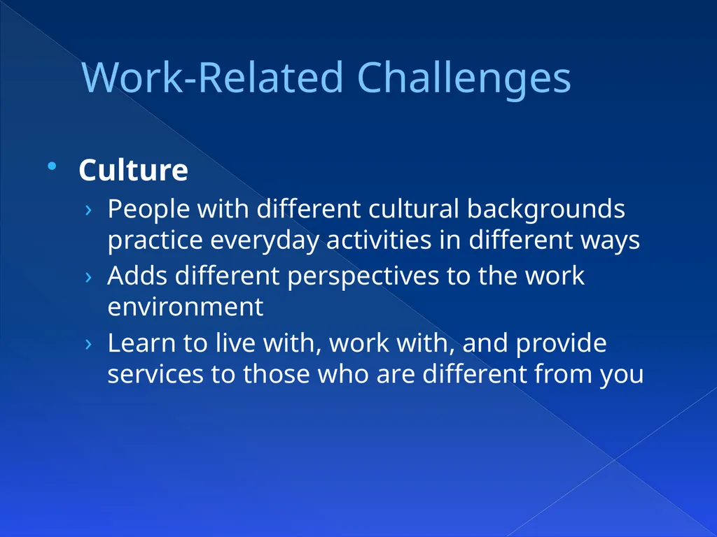 Chapter 15Challenges in the Workplace OBJECTIVES - slide 9 of 43