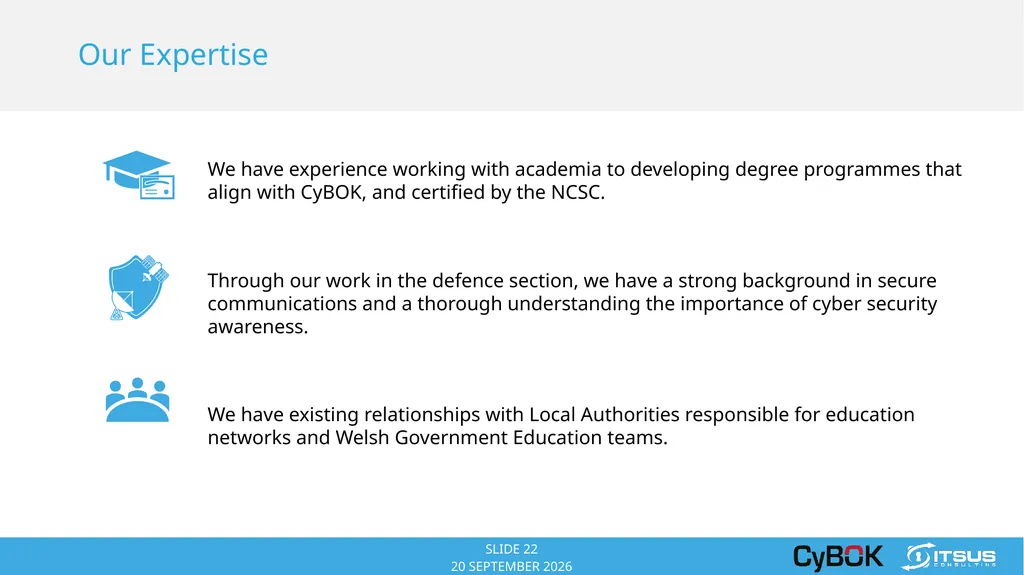 COPYRIGHT © 2014 ITSUS CONSULTING ITSUS Consulting - slide 22 of 23