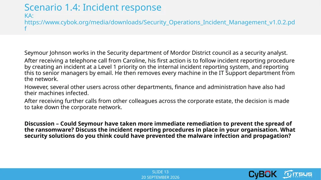 COPYRIGHT © 2014 ITSUS CONSULTING ITSUS Consulting - slide 13 of 23