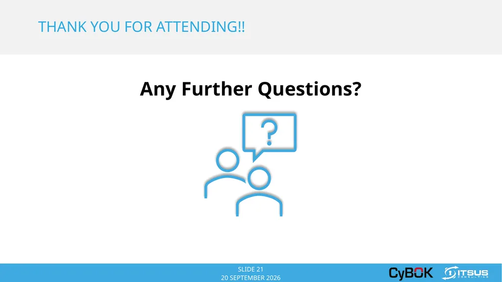 COPYRIGHT © 2014 ITSUS CONSULTING ITSUS Consulting - slide 21 of 23