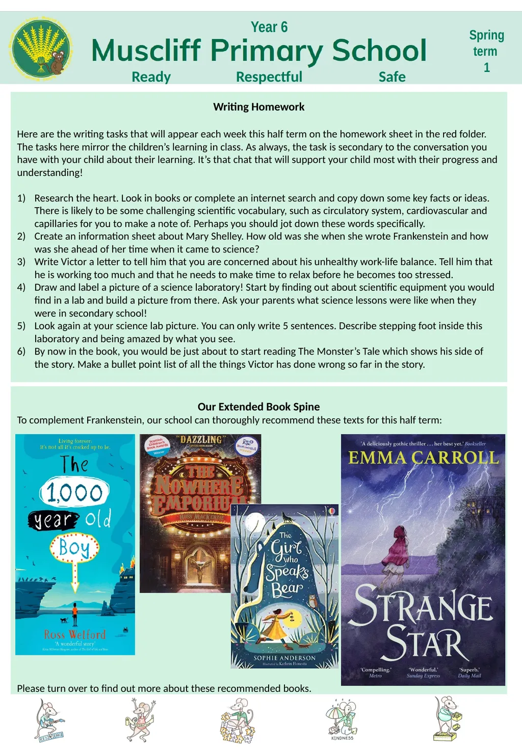Spring term 1 Ready Respectful Safe Year 6 Why - slide 2 of 3