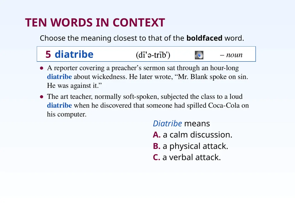 Unit Two: Chapter 9 • accolade • edifice • assuage - slide 10 of 21