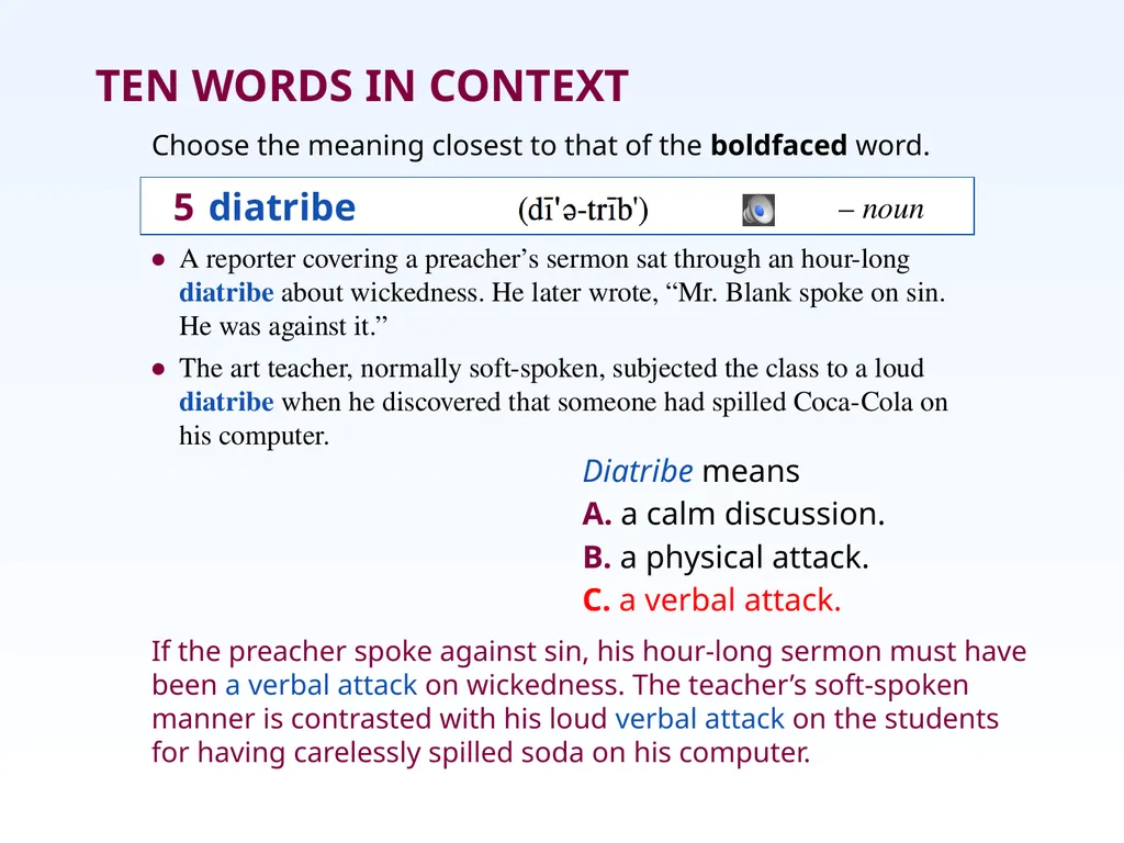 Unit Two: Chapter 9 • accolade • edifice • assuage - slide 11 of 21