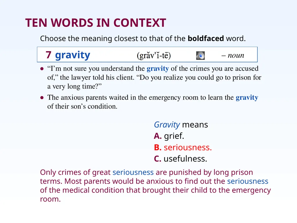Unit Two: Chapter 9 • accolade • edifice • assuage - slide 15 of 21