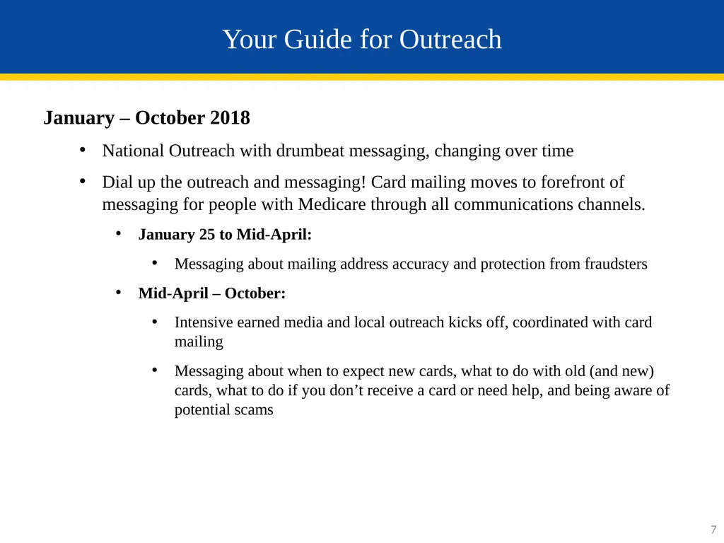 Information for Partners & Stakeholders May 2018 - slide 7 of 14