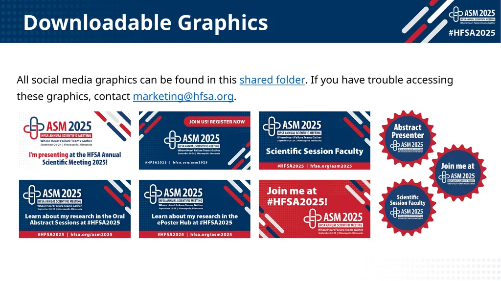 Promotional Toolkit Faculty & Abstract Presenters - slide 12 of 13