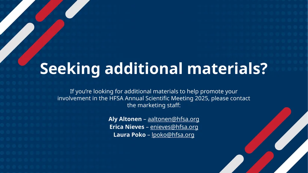 Promotional Toolkit Faculty & Abstract Presenters - slide 13 of 13
