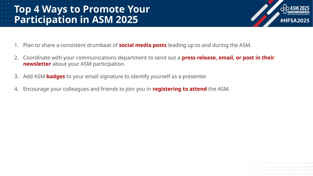 Promotional Toolkit Faculty & Abstract Presenters - slide 3 of 13