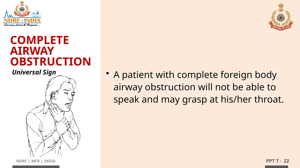 - 1 LESSON 7 Basic Life Support (BLS) and - slide 22 of 41