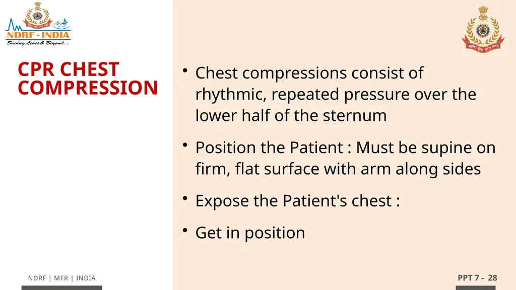 - 1 LESSON 7 Basic Life Support (BLS) and - slide 28 of 41
