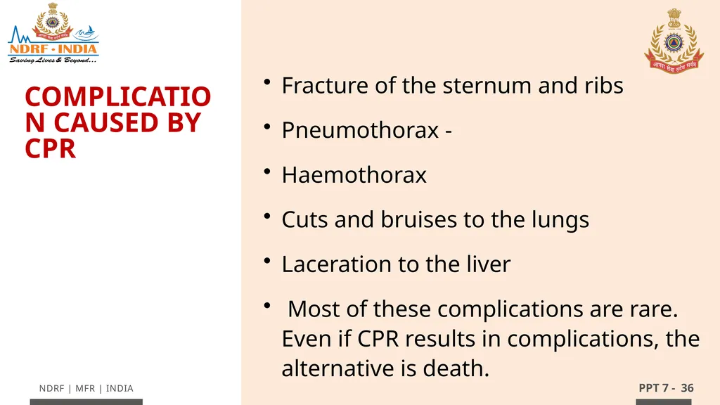 - 1 LESSON 7 Basic Life Support (BLS) and - slide 36 of 41