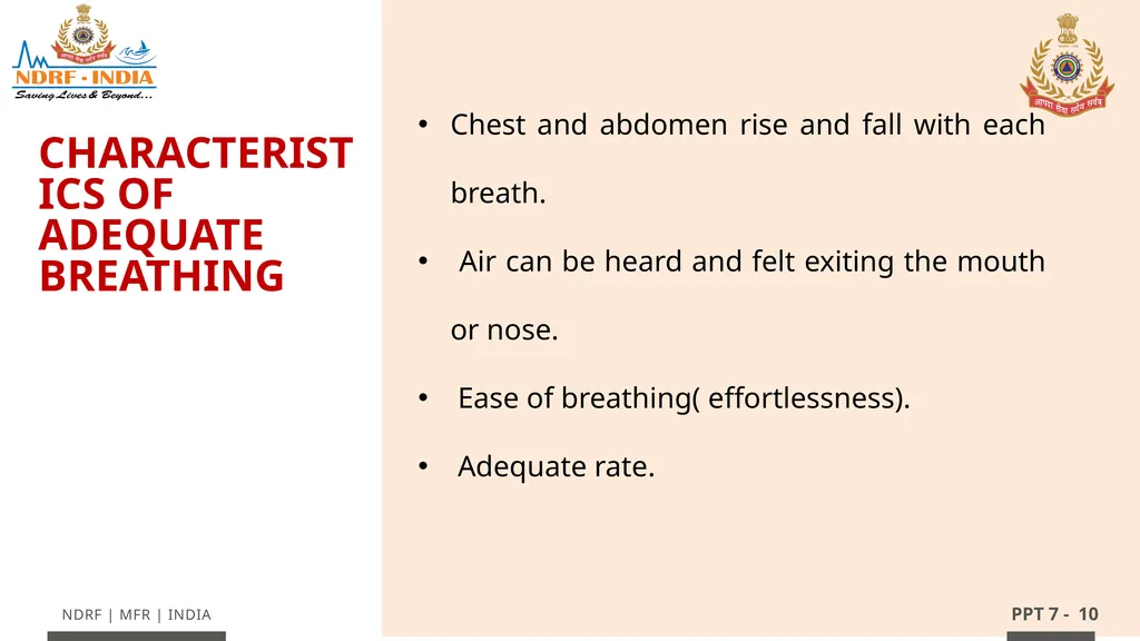 - 1 LESSON 7 Basic Life Support (BLS) and - slide 10 of 41