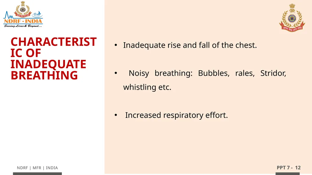 - 1 LESSON 7 Basic Life Support (BLS) and - slide 12 of 41