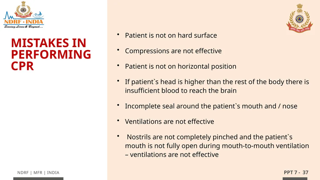 - 1 LESSON 7 Basic Life Support (BLS) and - slide 37 of 41