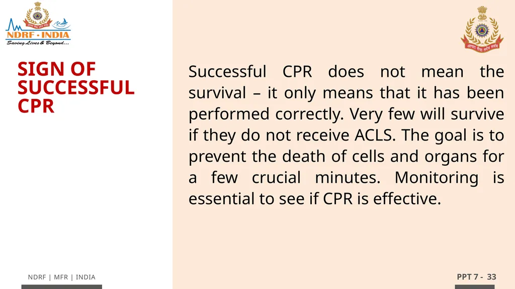 - 1 LESSON 7 Basic Life Support (BLS) and - slide 33 of 41