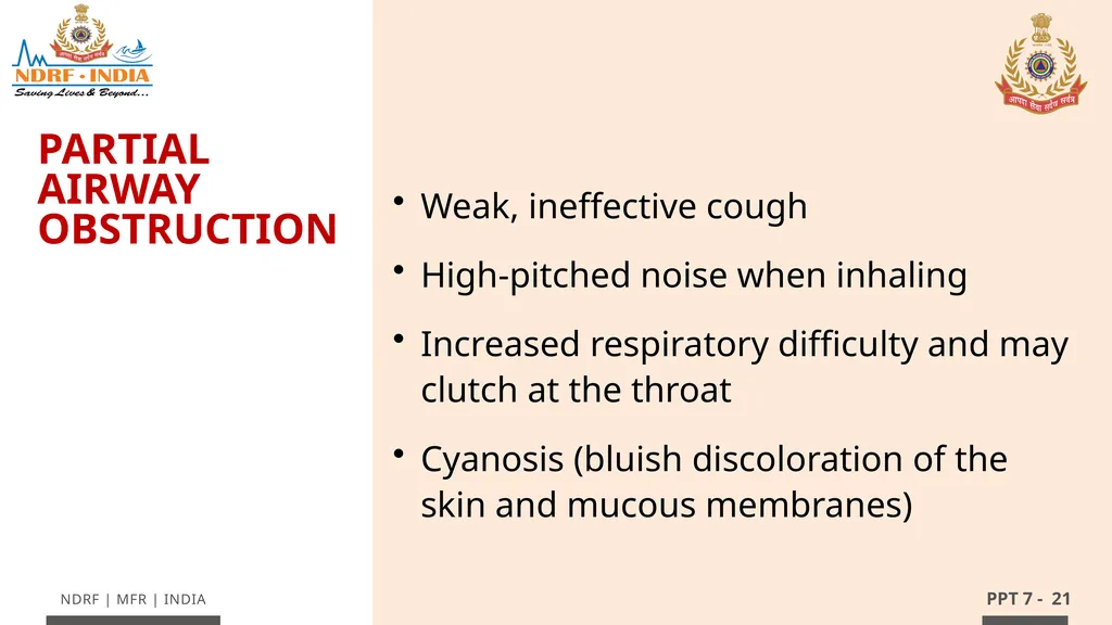 - 1 LESSON 7 Basic Life Support (BLS) and - slide 21 of 41