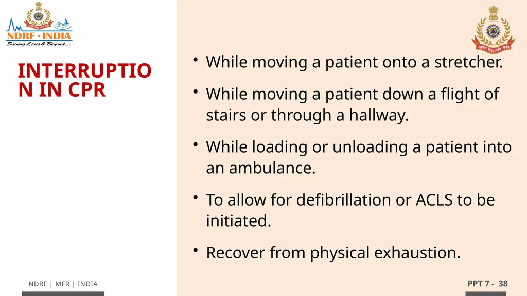 - 1 LESSON 7 Basic Life Support (BLS) and - slide 38 of 41