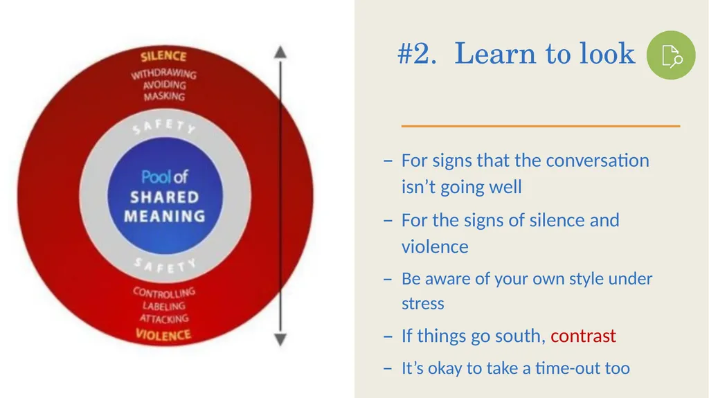 Crucial Conversations Presented by: Leah Braun - slide 13 of 24