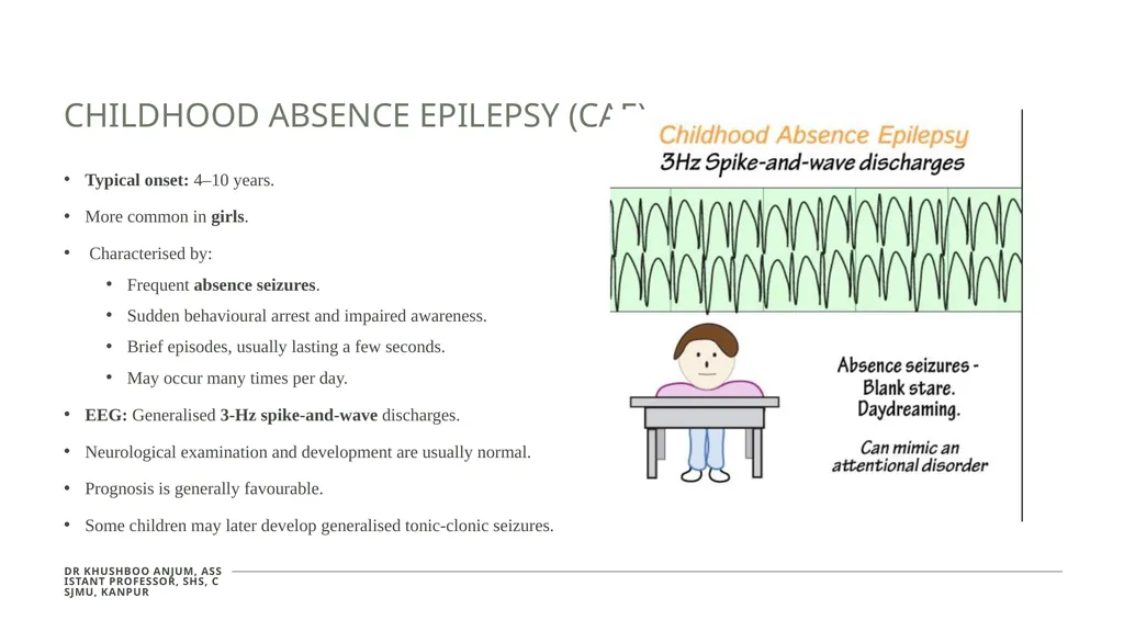 Seizures and Epilepsy Dr Khushboo Anjum Assistant - slide 17 of 31