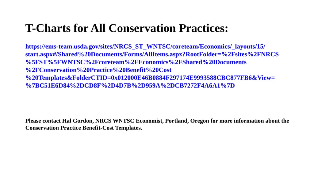 Conservation Practice Benefit-Cost Templates 1 - slide 13 of 13