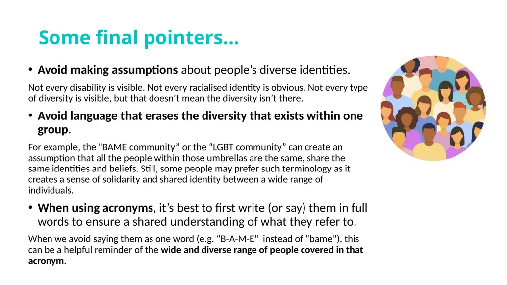 Inclusion, Wellbeing and Equalities Professional - slide 17 of 19