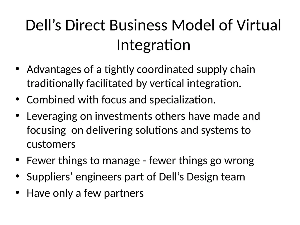 SUPPLY CHAIN MANAGEMENT Value Chain Supply side- - slide 40 of 52